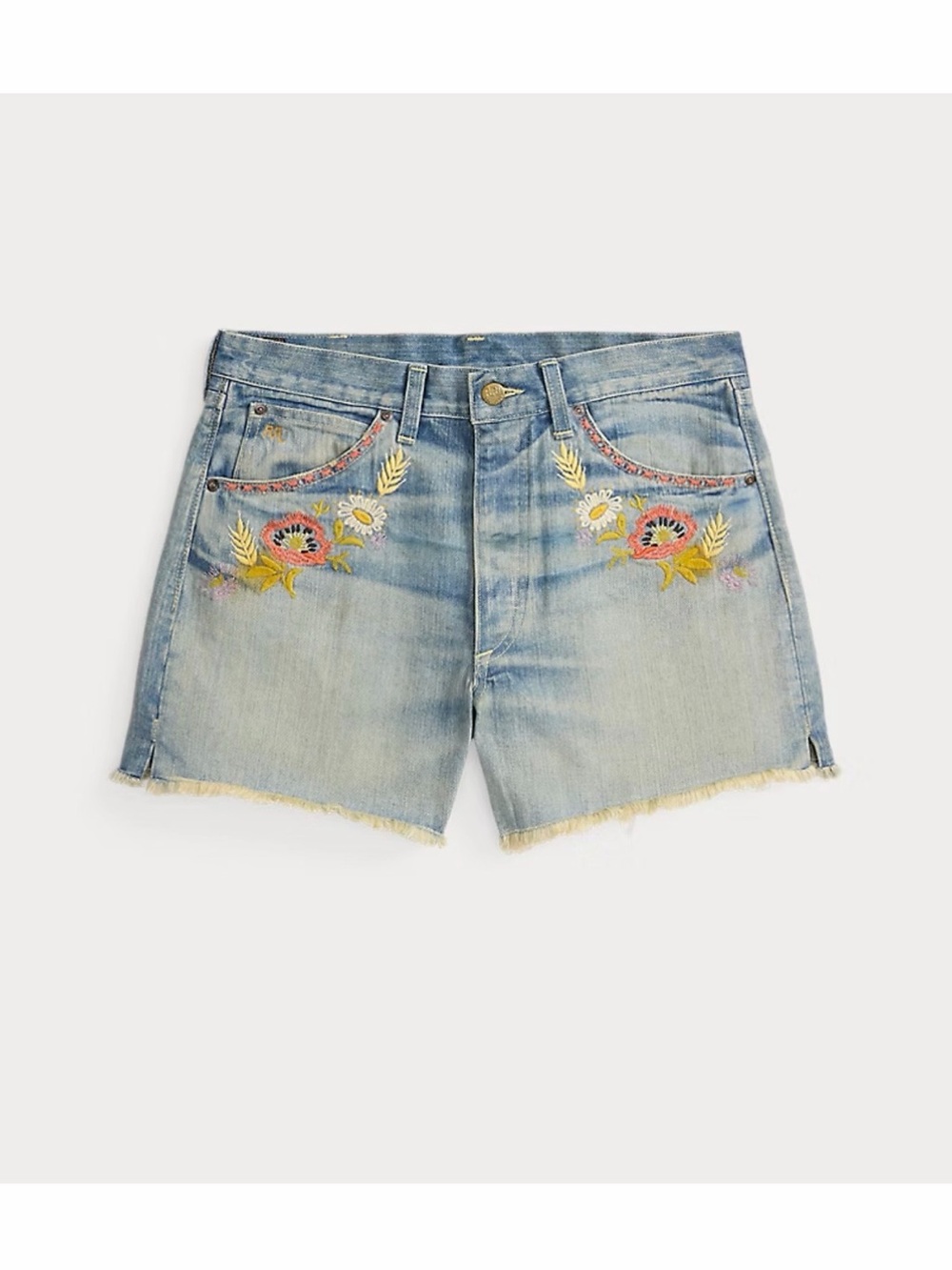 RRL Floral-Embroidered Denim Short
RRL